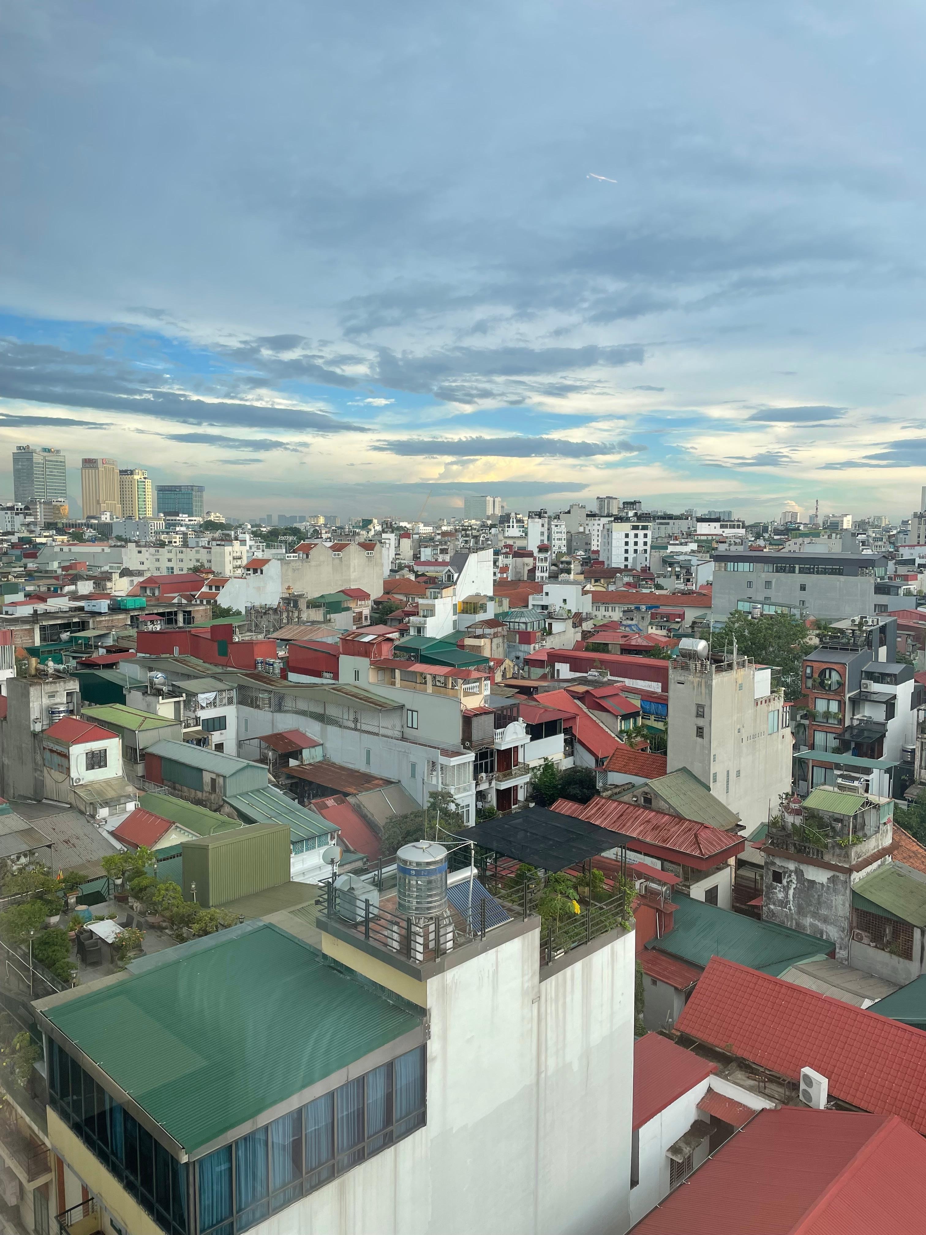 View from the tenth floor room window of the Proverb Hotel