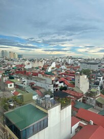 View from the tenth floor room window of the Proverb Hotel