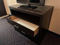 The furniture was not level and drawers would not stay closed