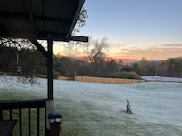 Morning views  from the kitchen on a frosty morning.