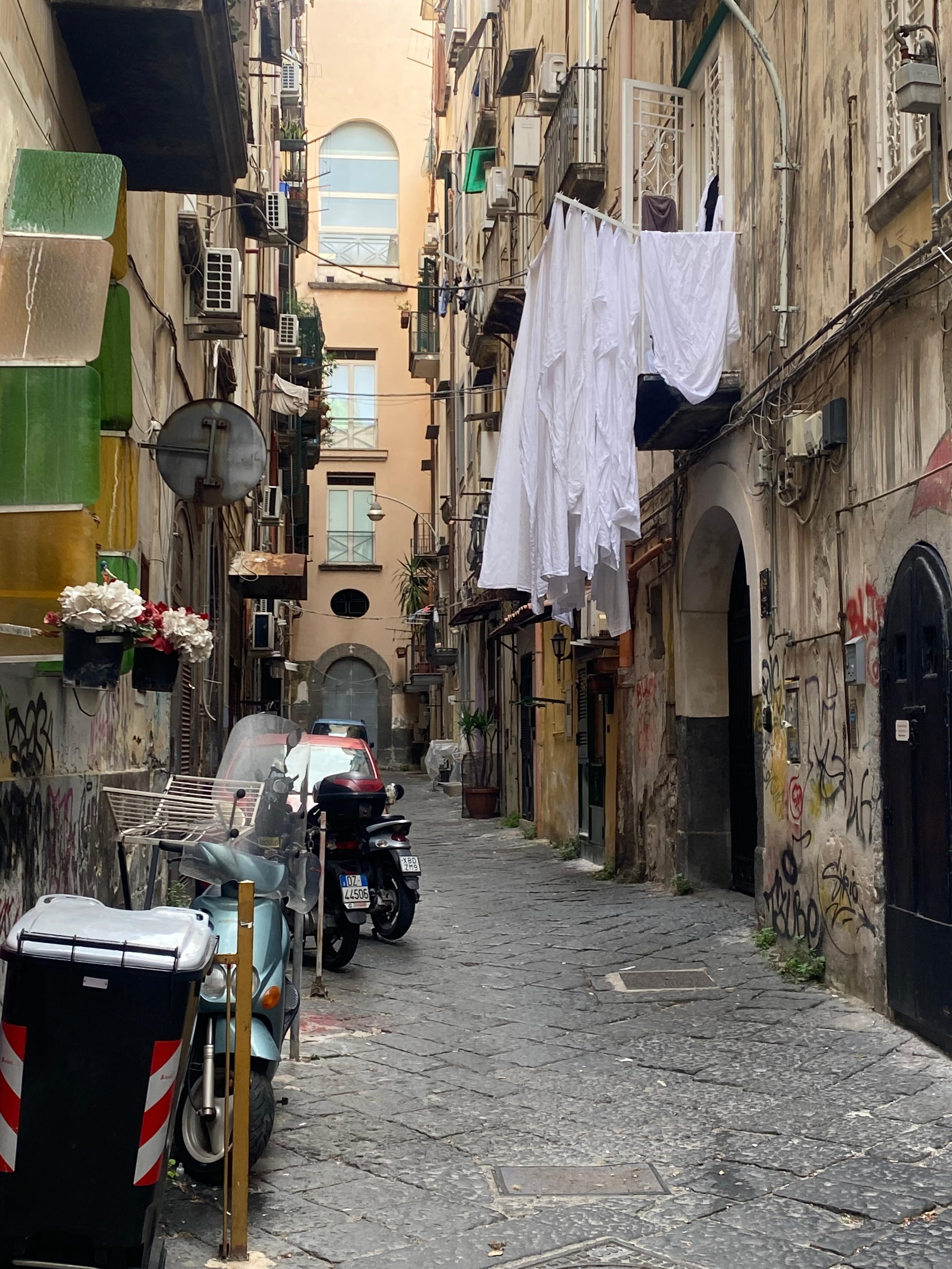 Down this little alley 