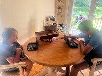 Plenty of room for eating and game playing