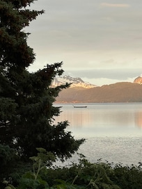 Pink sunset on a lovely day