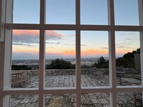 View through doorway