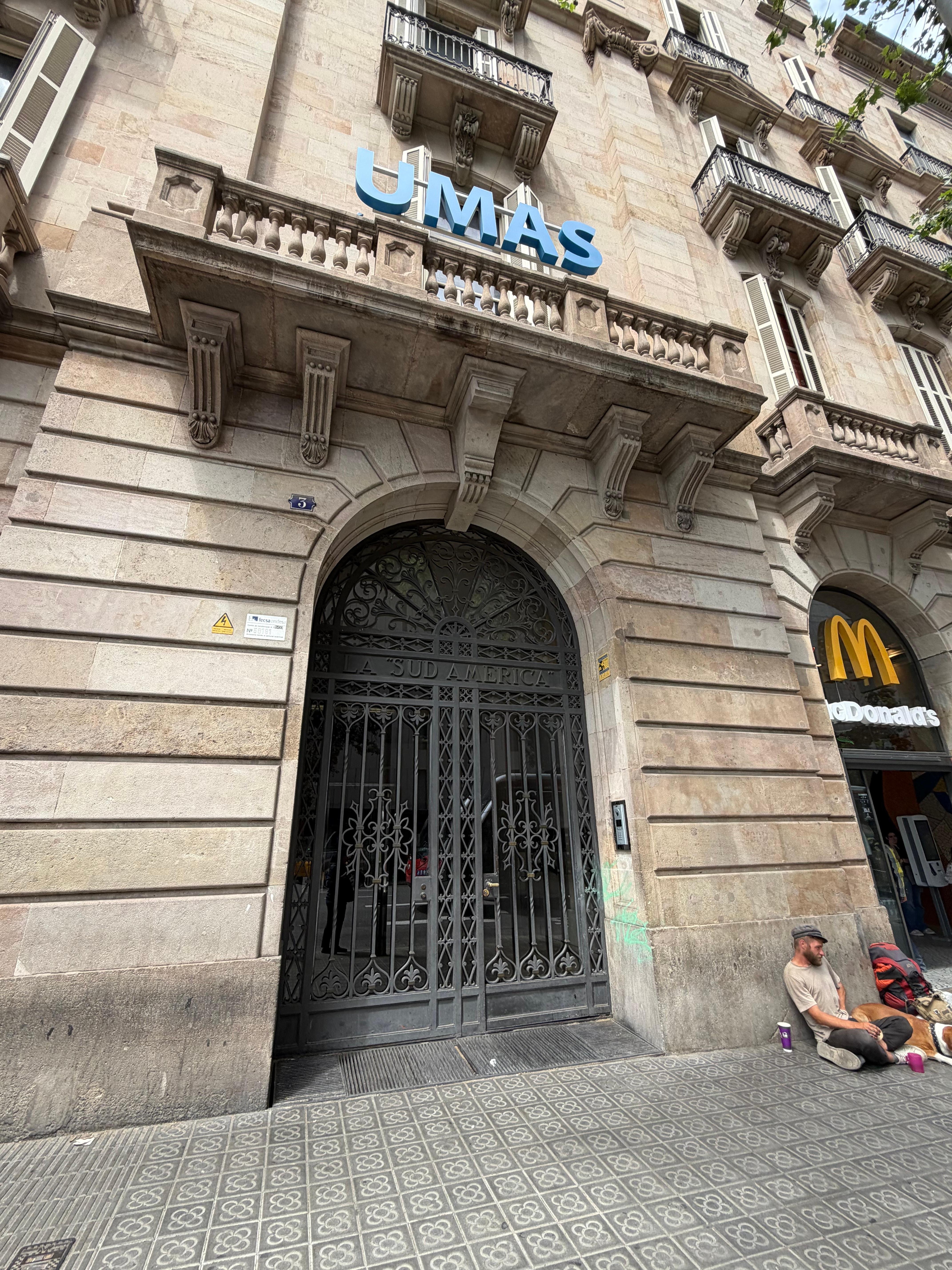 Front entrance to the building. 