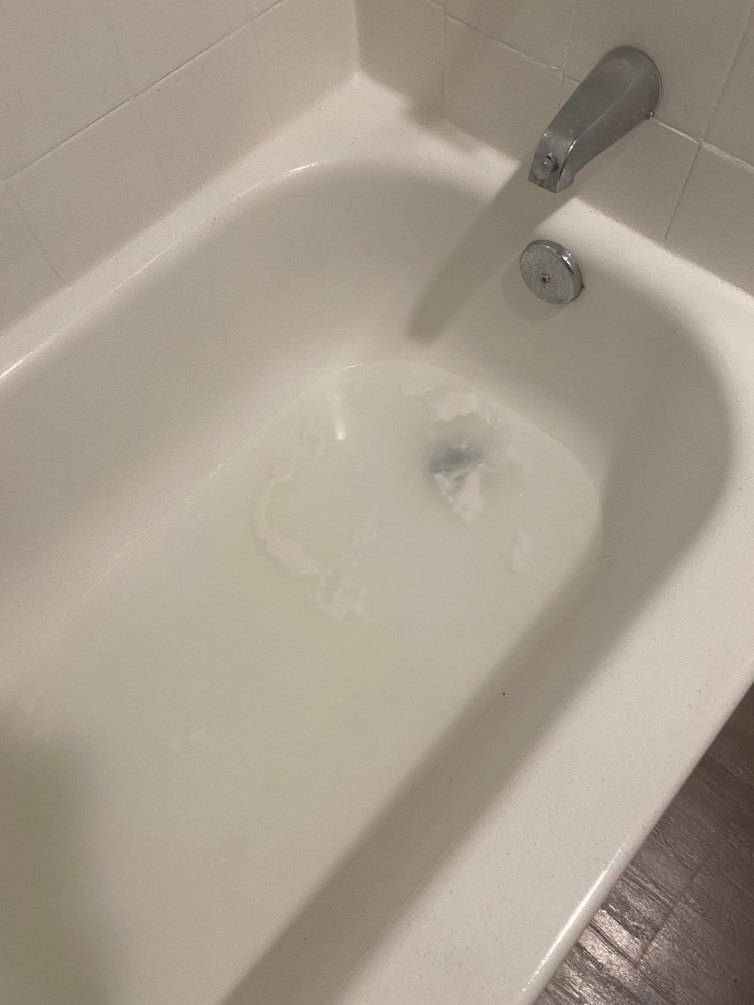 Water in tub