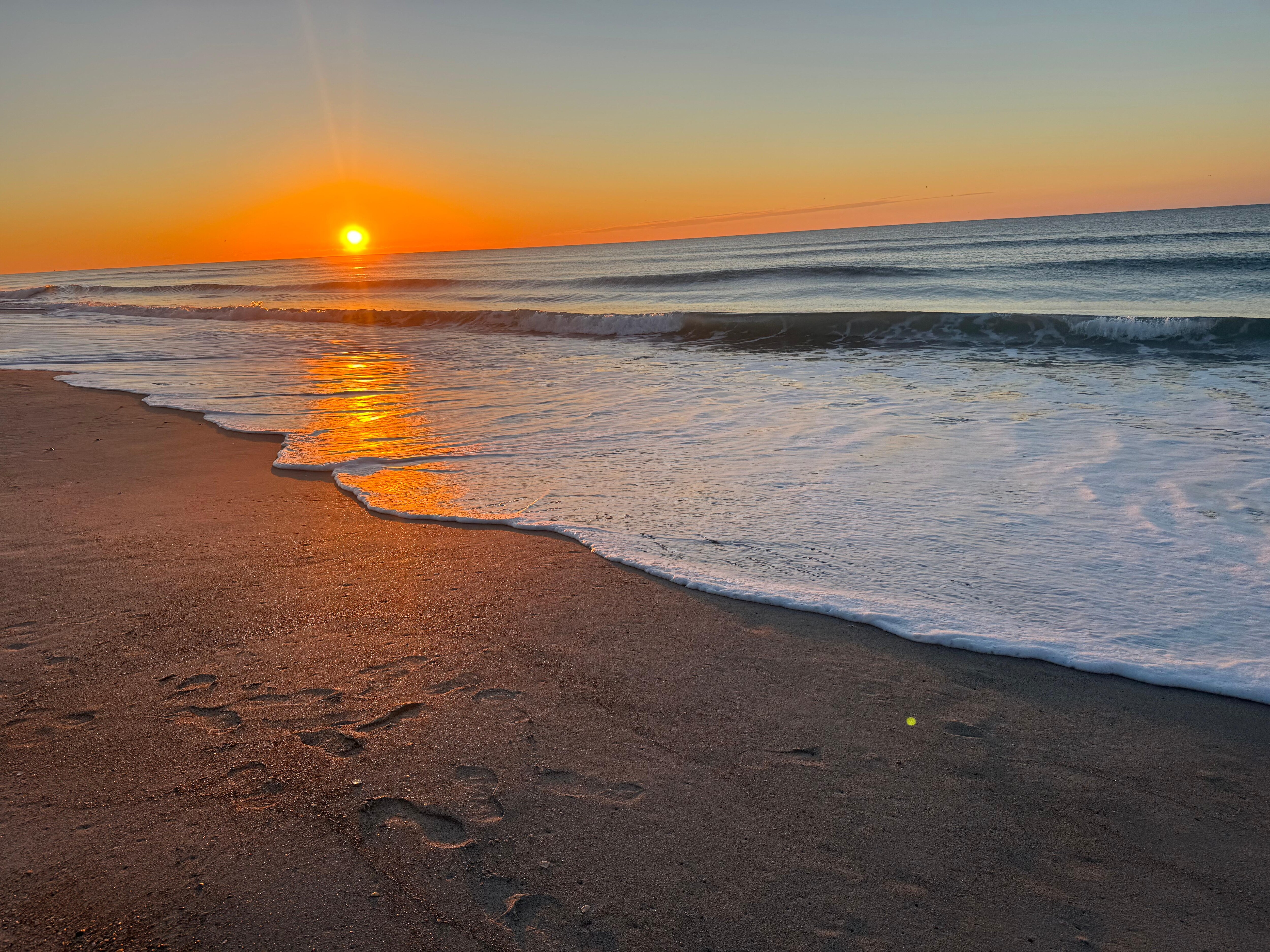 Morning sunrise walk on the beach! 