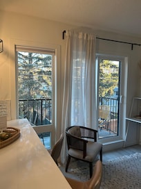 Looking into the living