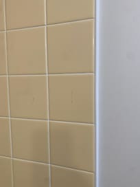 Dirty drips on the walls