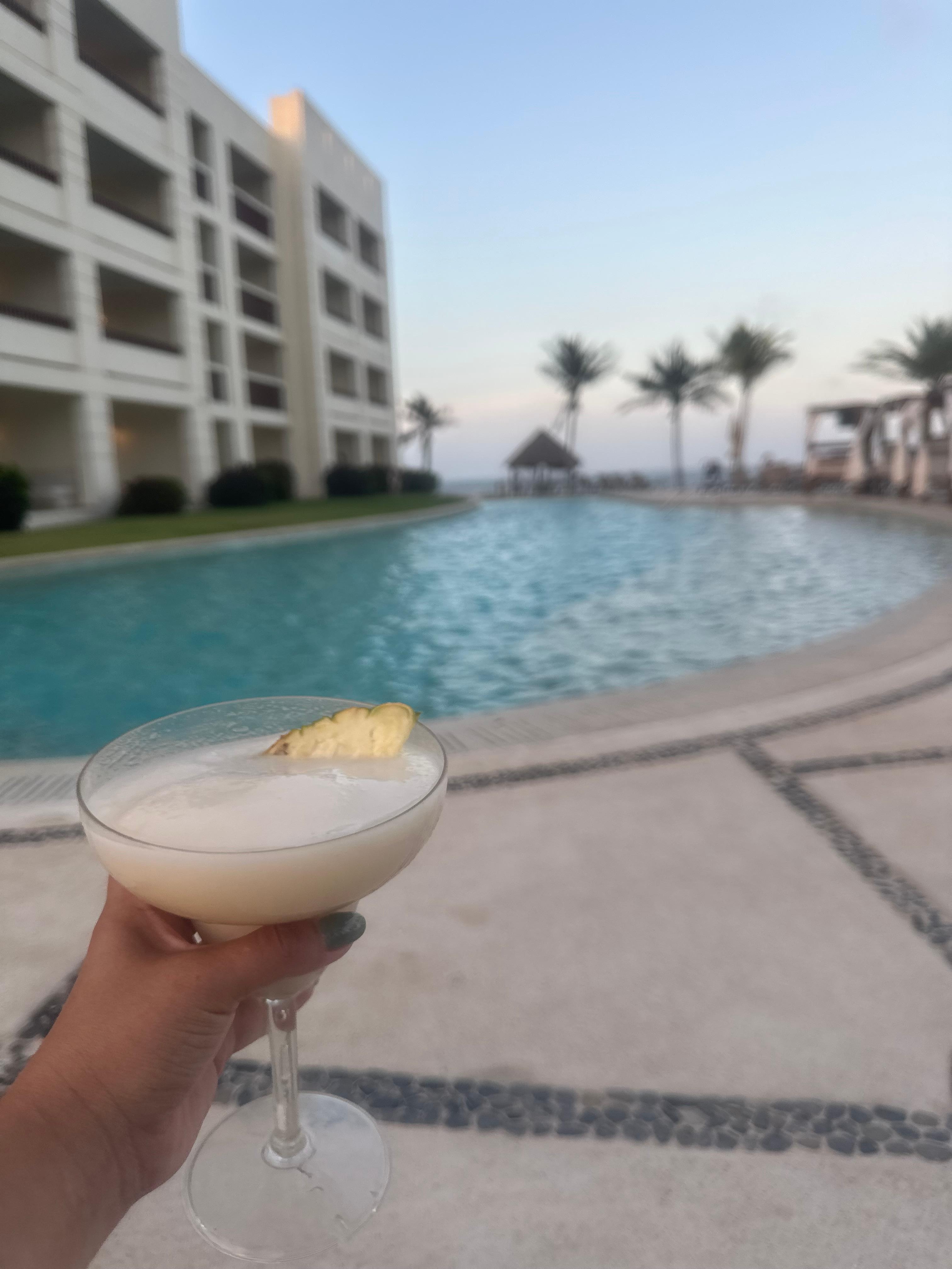 Delicious piña colada drink