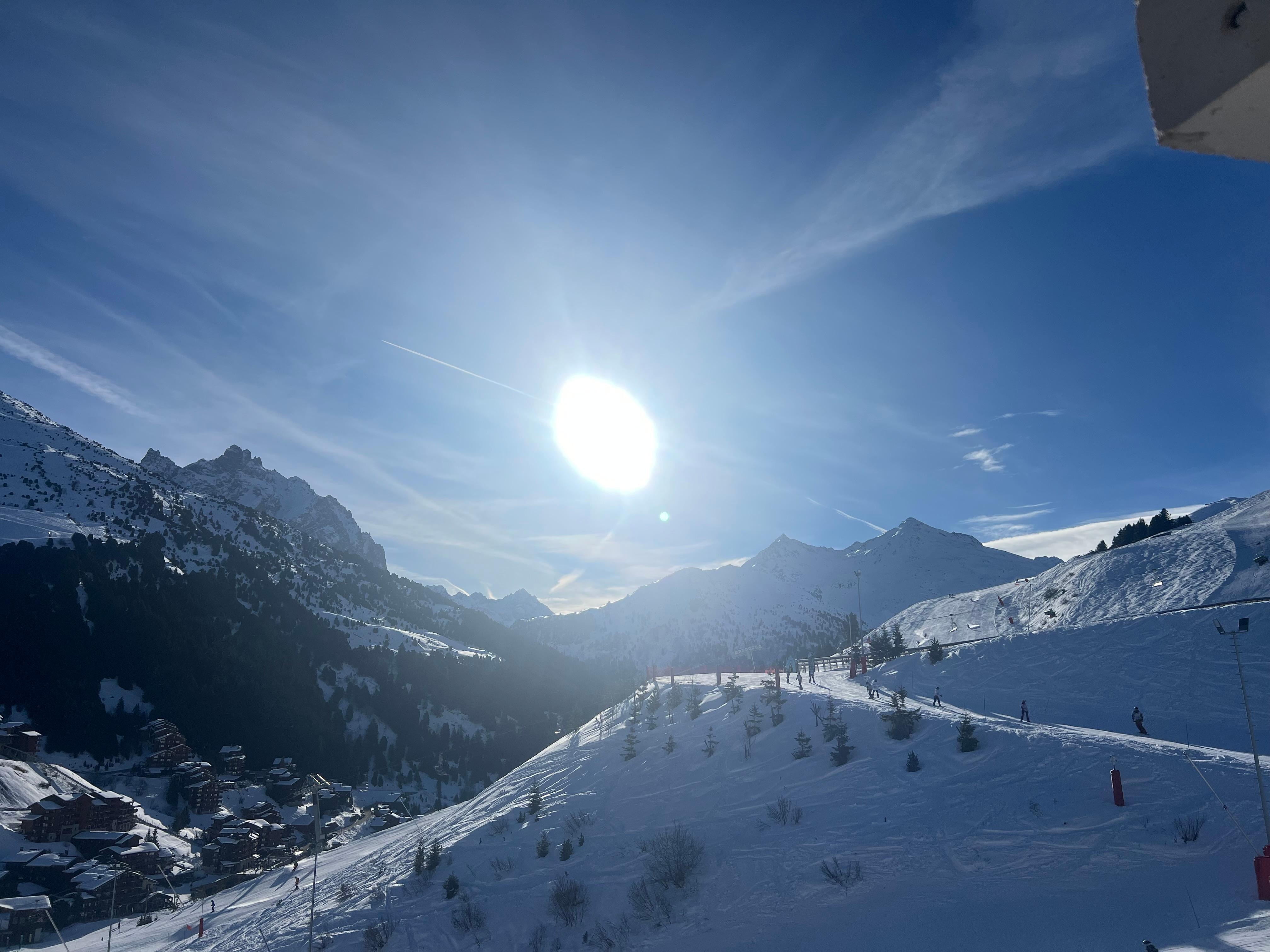 view from chalet balcony