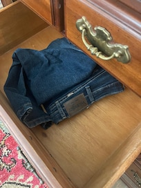 Clothing left in drawer,