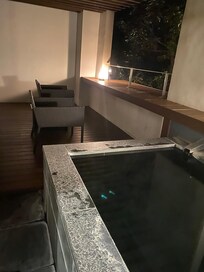 Private bath with a view