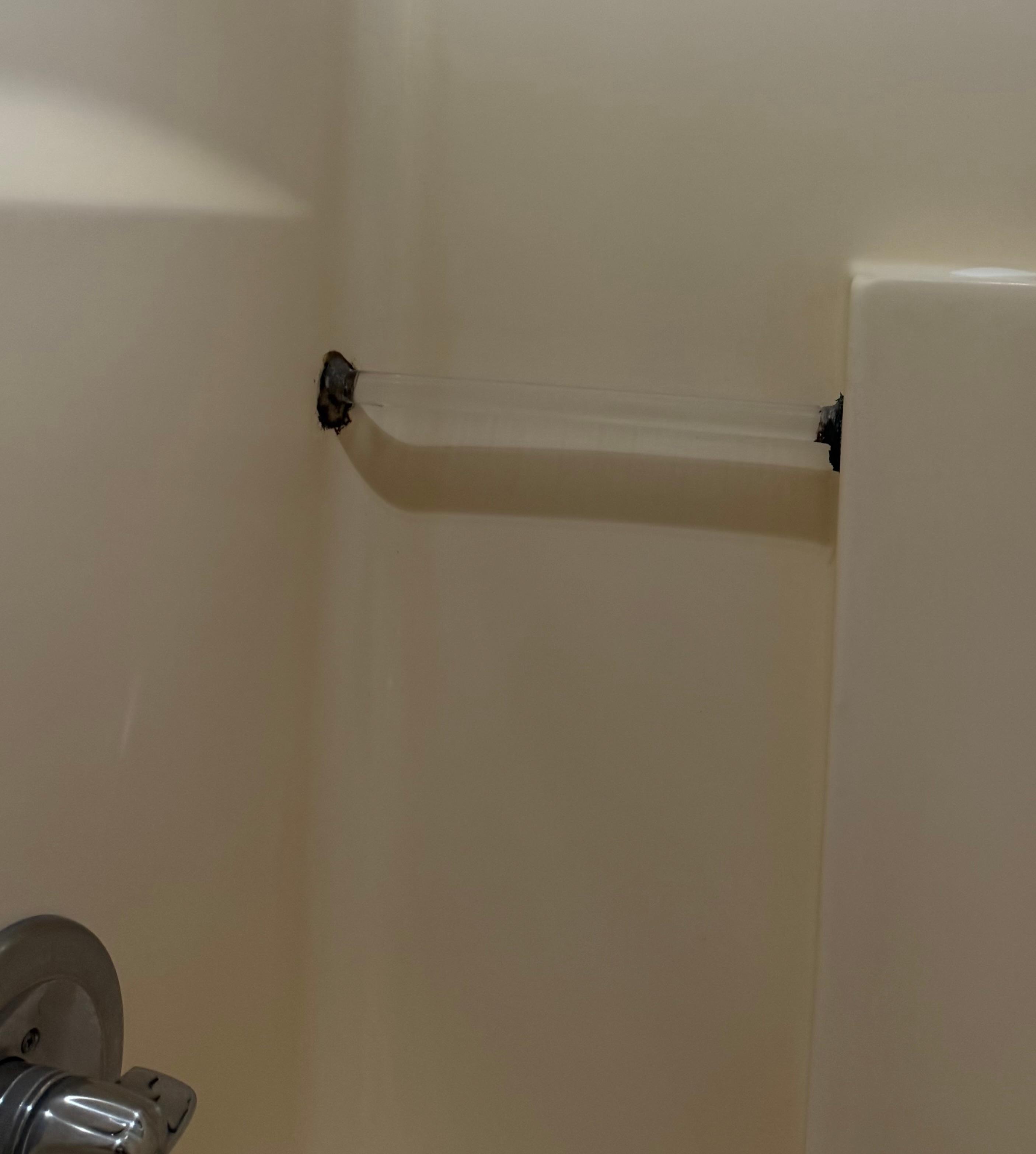 The moldy bathroom handle