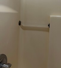 The moldy bathroom handle