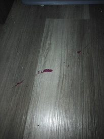 Stain on floor
