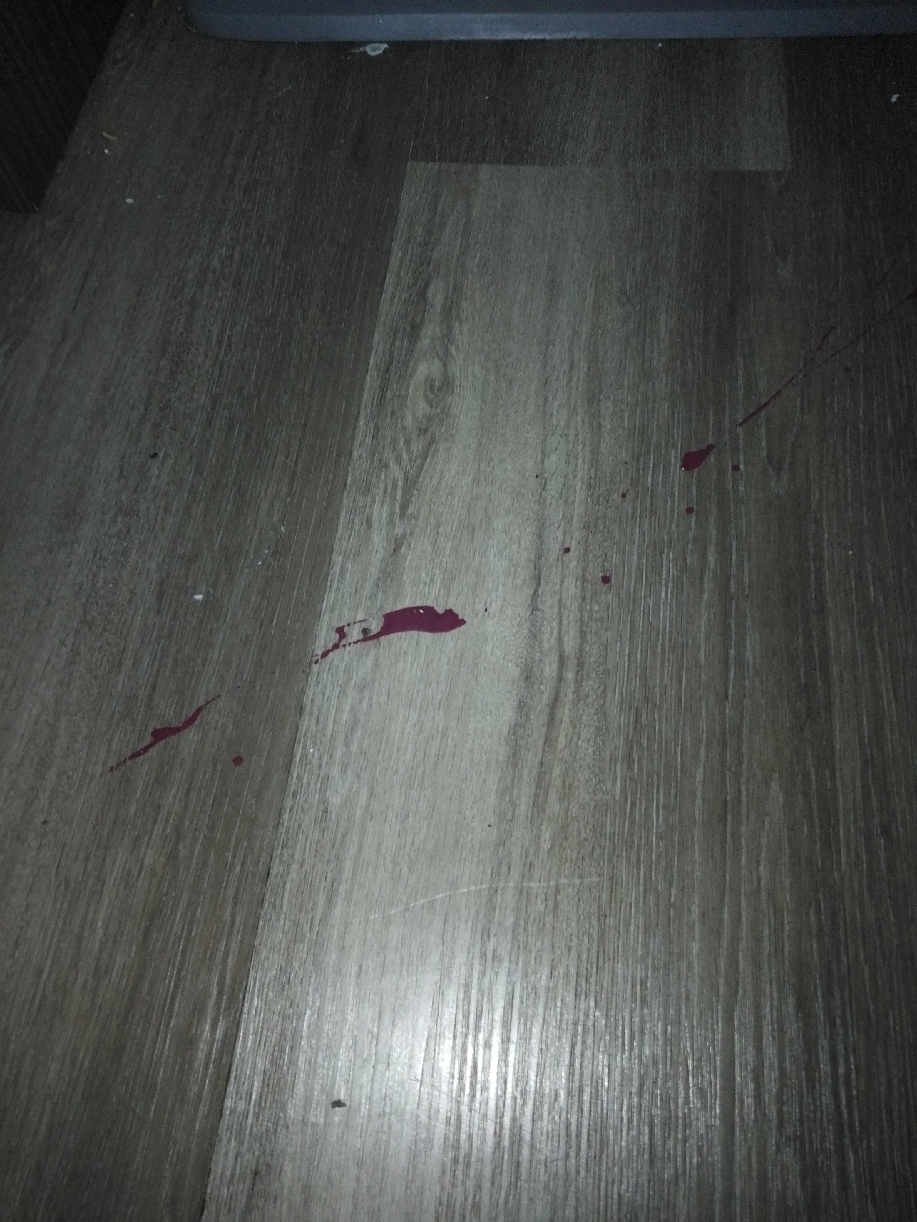 Stain on floor