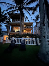 House view from the beach.