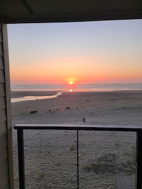 Sunset view from the balcony.