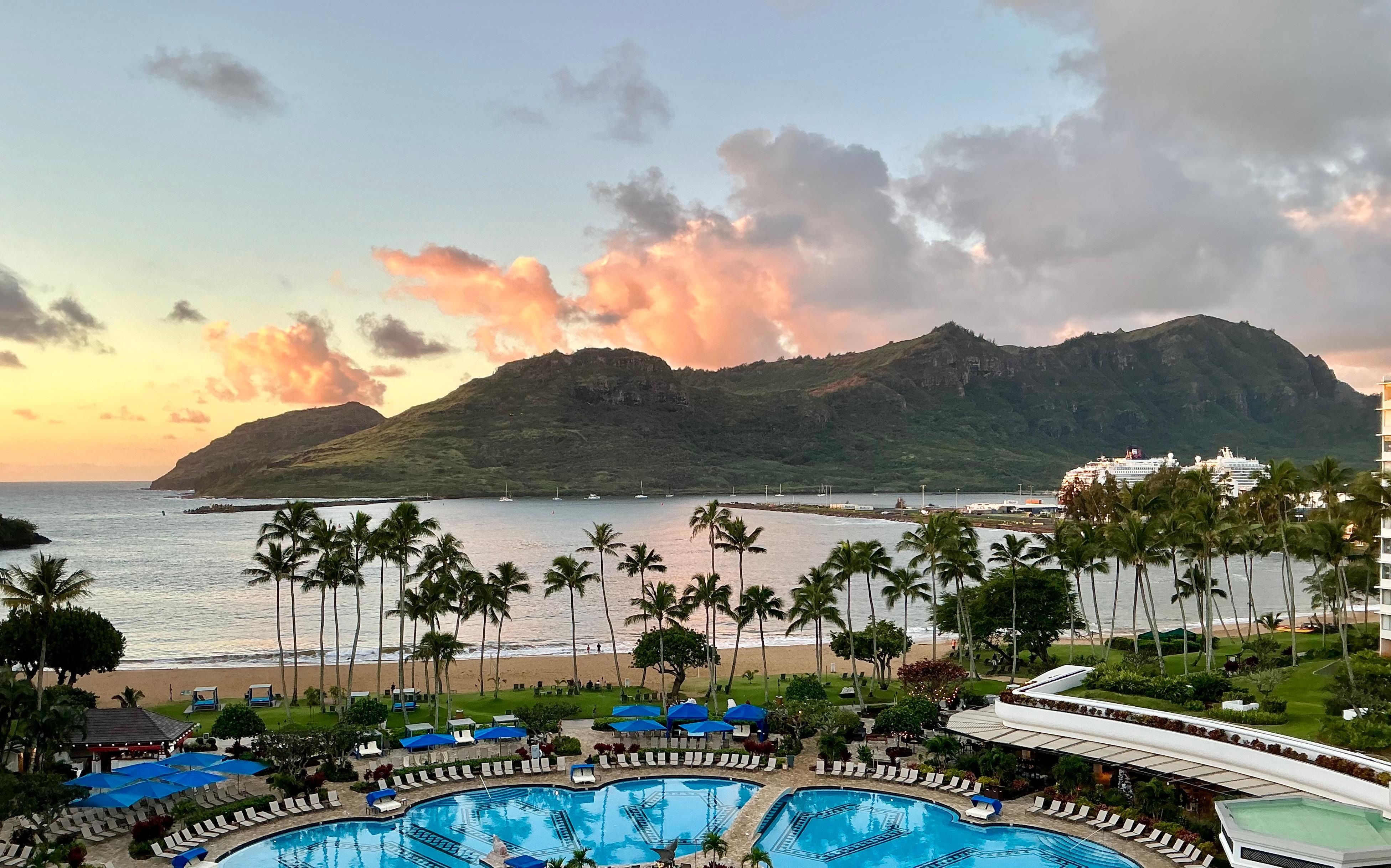 View from lanai while having morning coffee