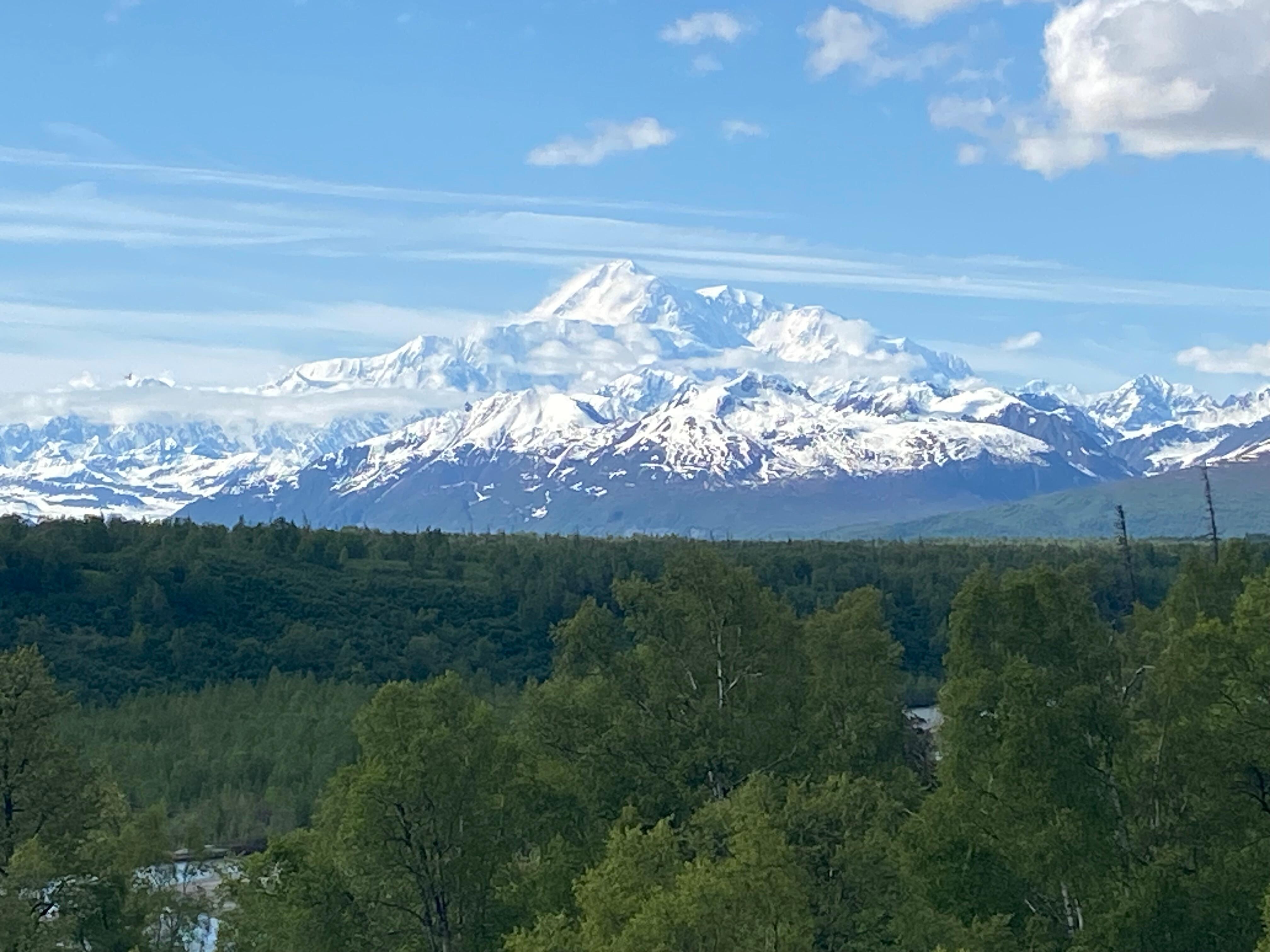The weather for our stay was great.  Best overall view of Denali if the weather cooperates was from the southern viewpoint on AK Hwy 3 at the AK Denali State Park.