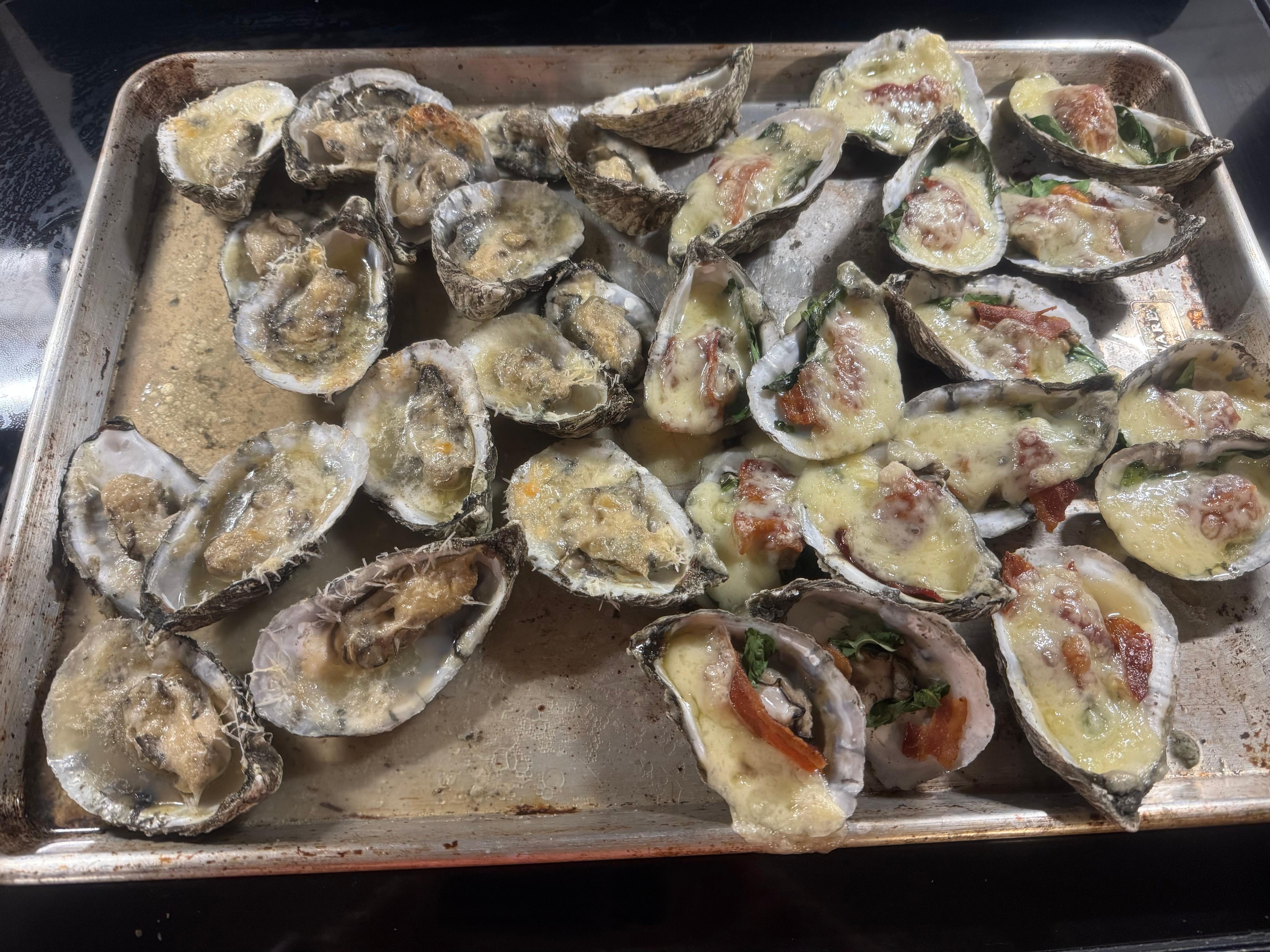 We cooked our own oysters! 