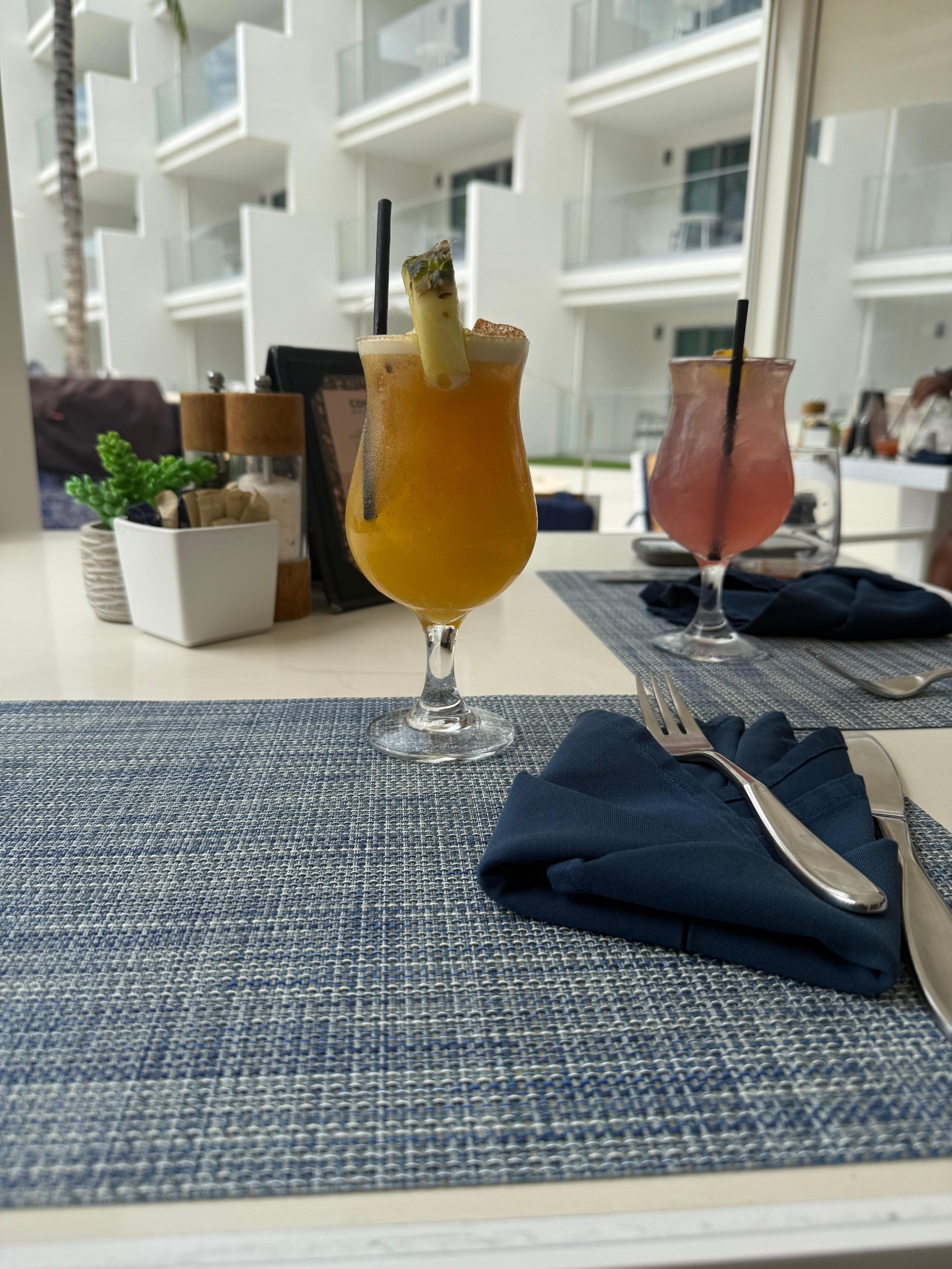 The drinks were so good. 