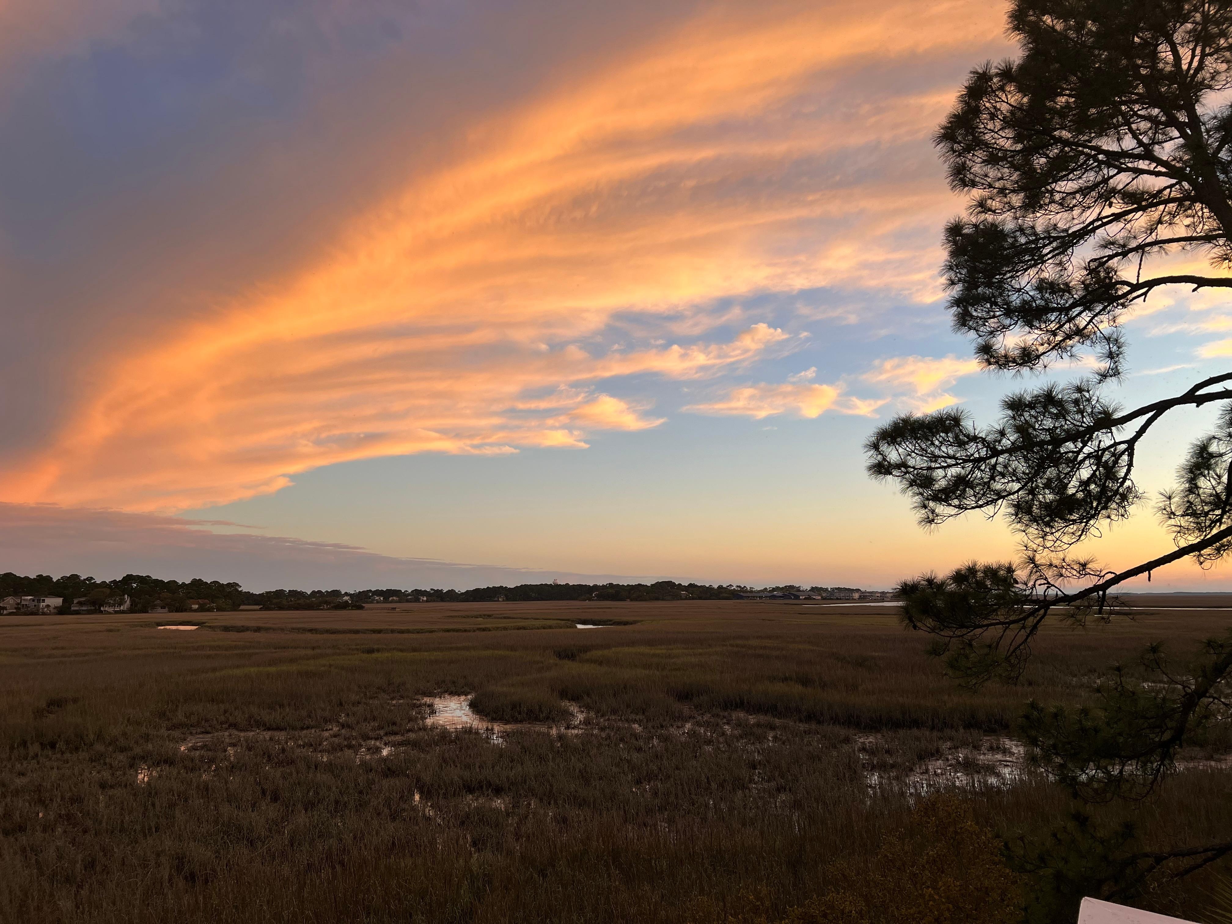 Sunset from the deck.