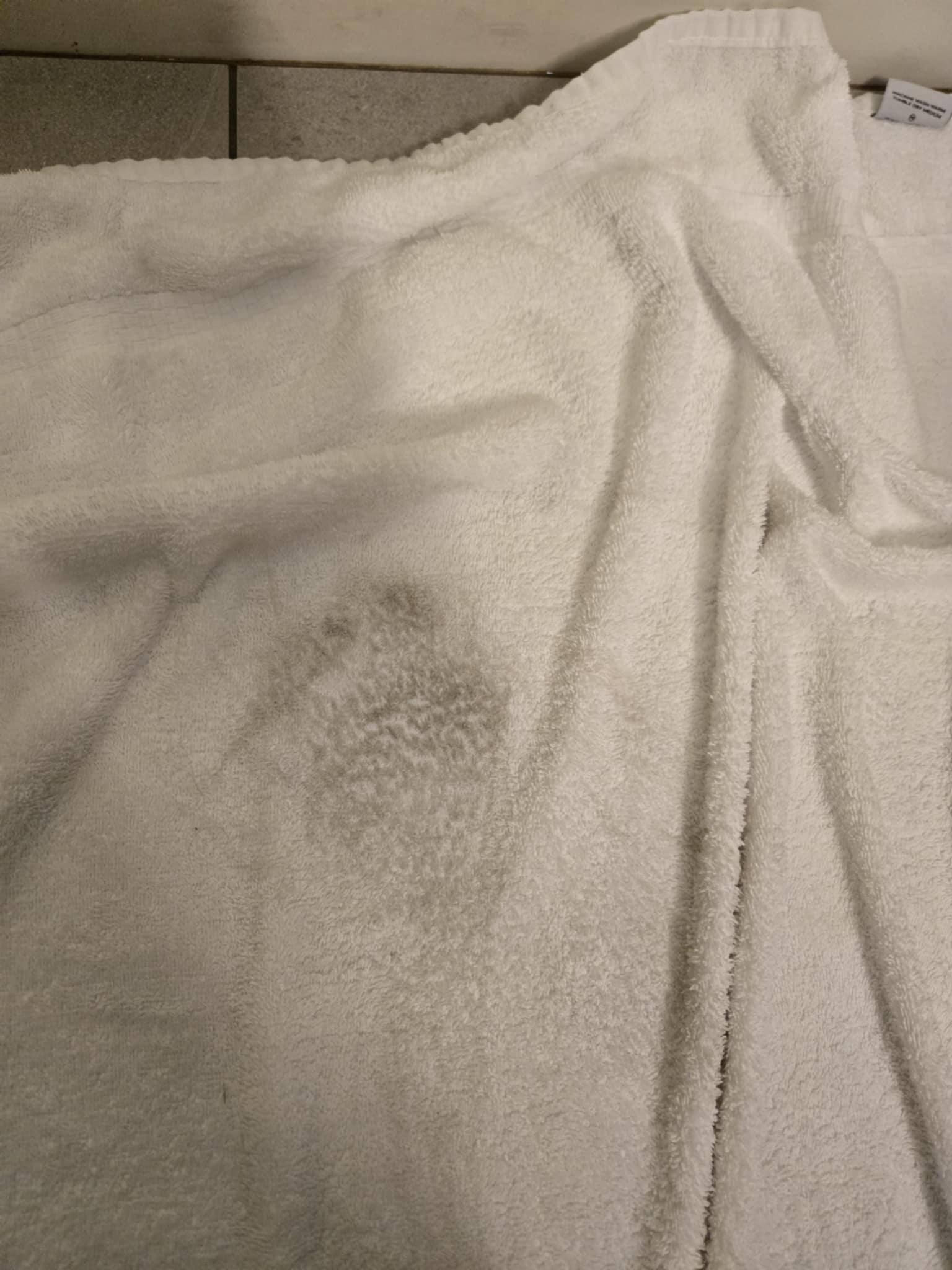 Towel on floor