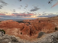 Bryce Canyon watching sunset at Sunrise point.
