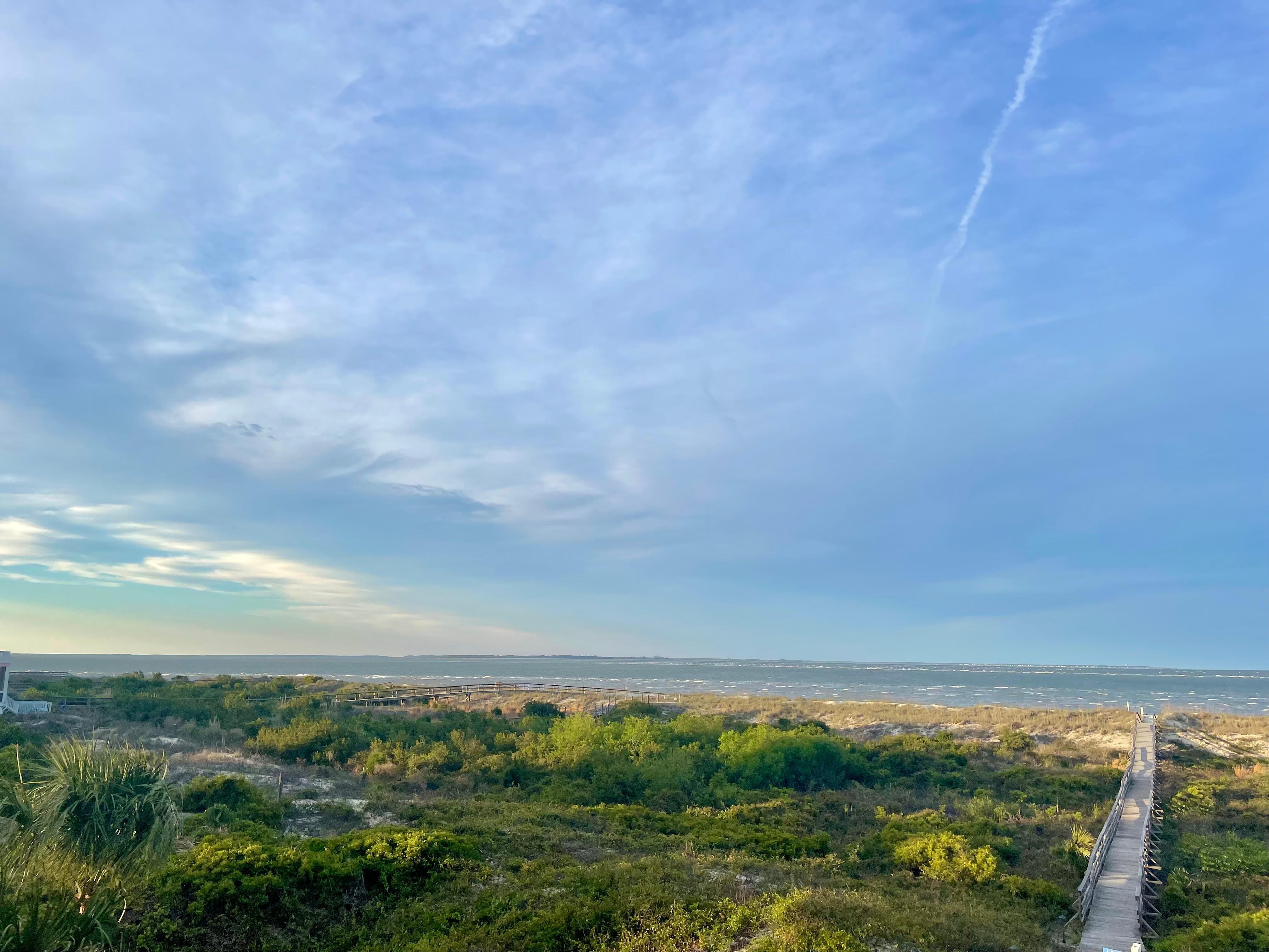 Beach front!  Easy walk
