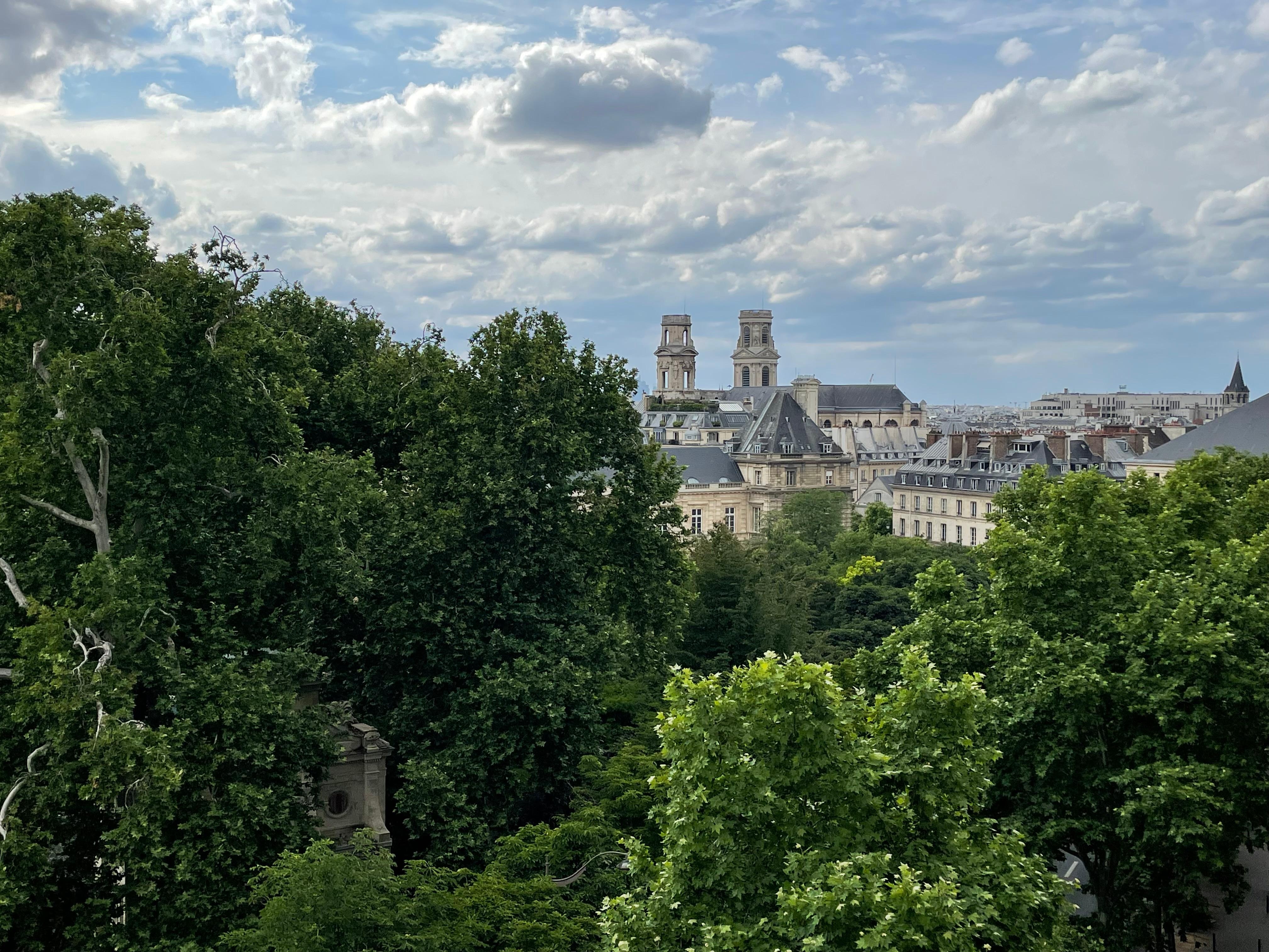 View from the balcony looking toward Saint Sulpice