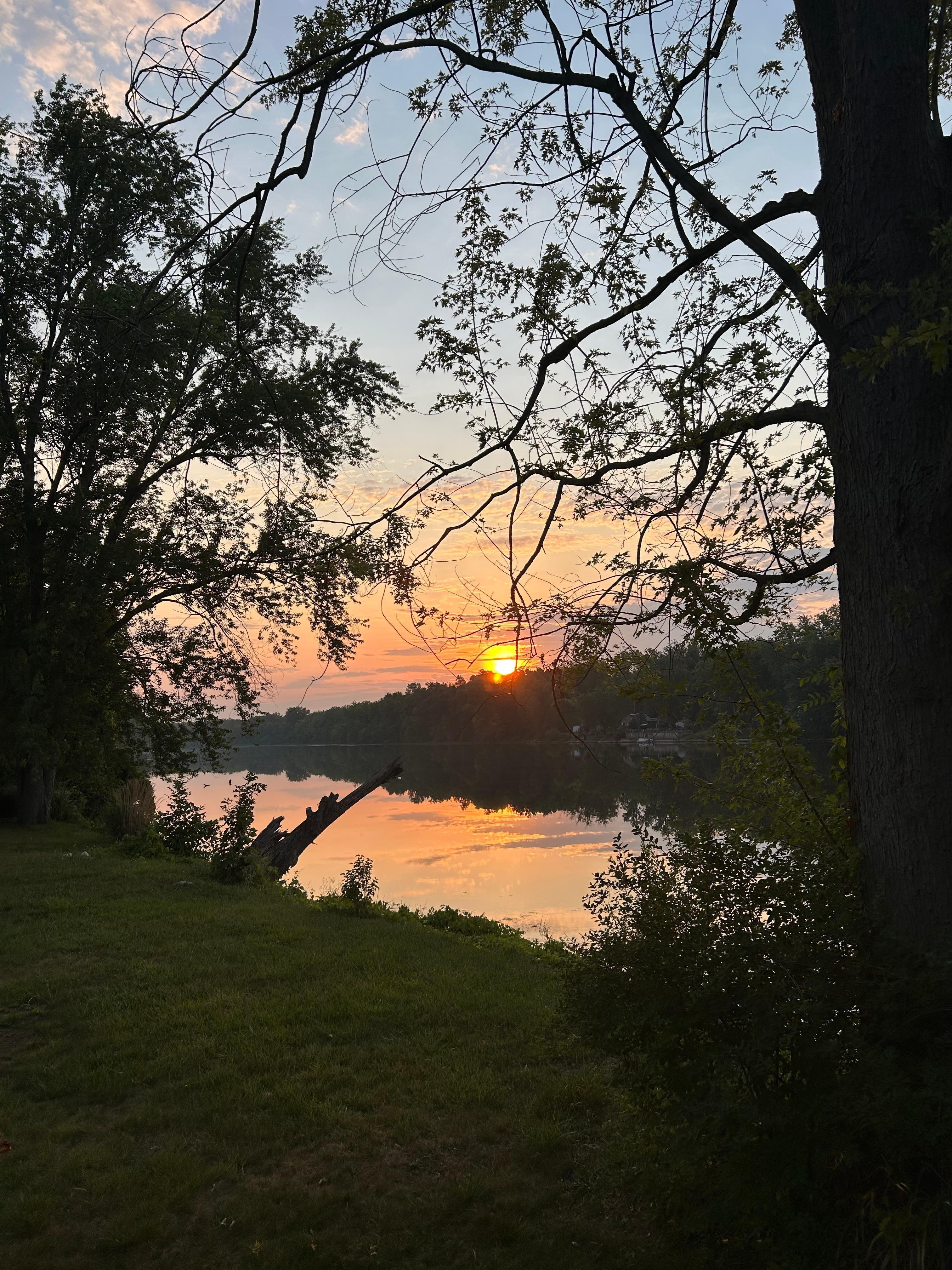 Sunrise from the deck 