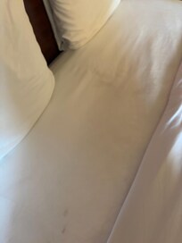 Didn’t even have to pull covers back to see the dirty linen