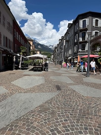 View at the bottom of the street.