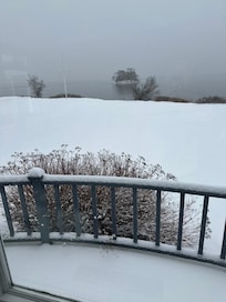 It snowed about 3 inches during our stay