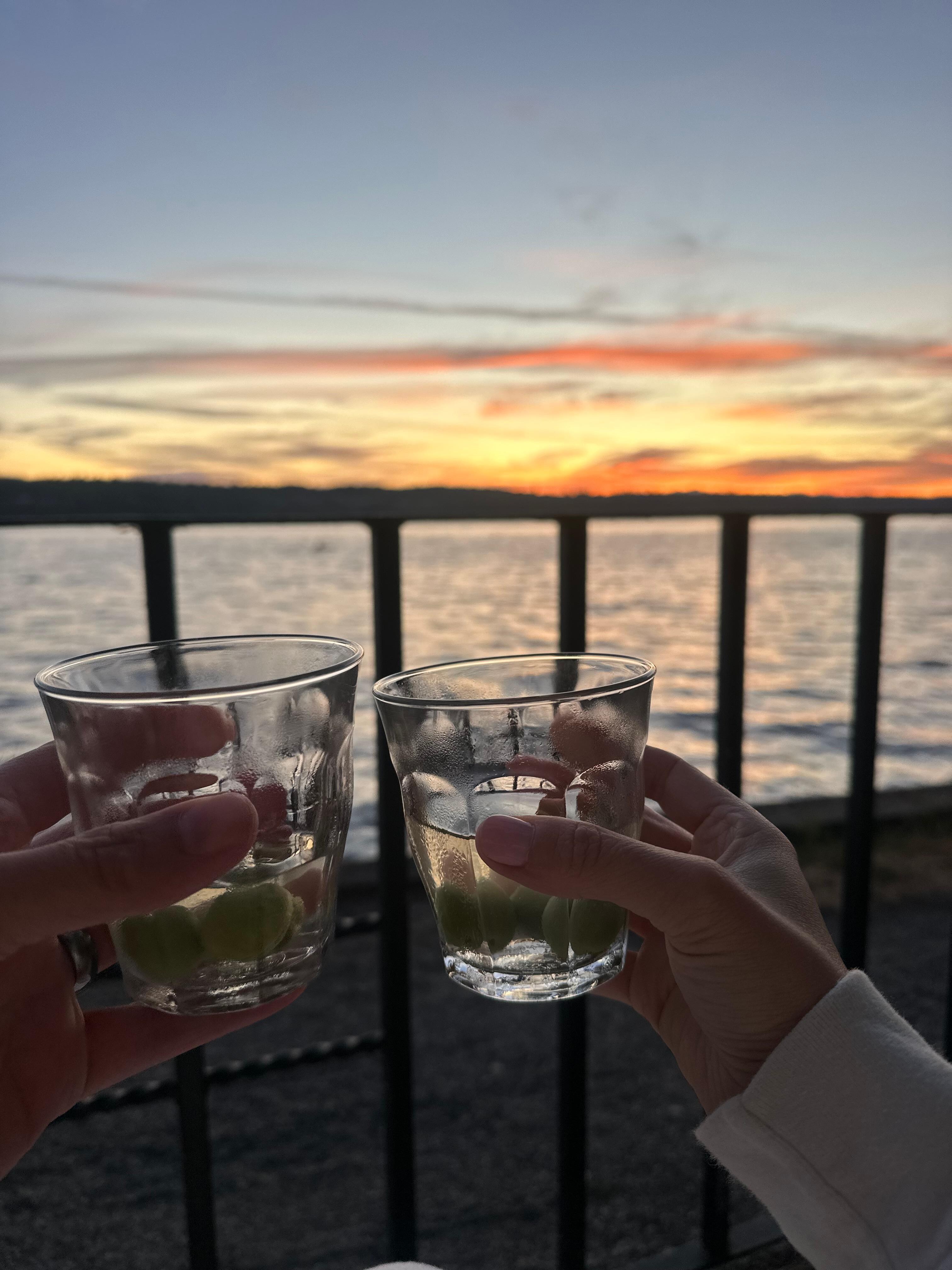 Sunset cocktails