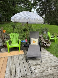 Cozy and comfortable outdoor seating