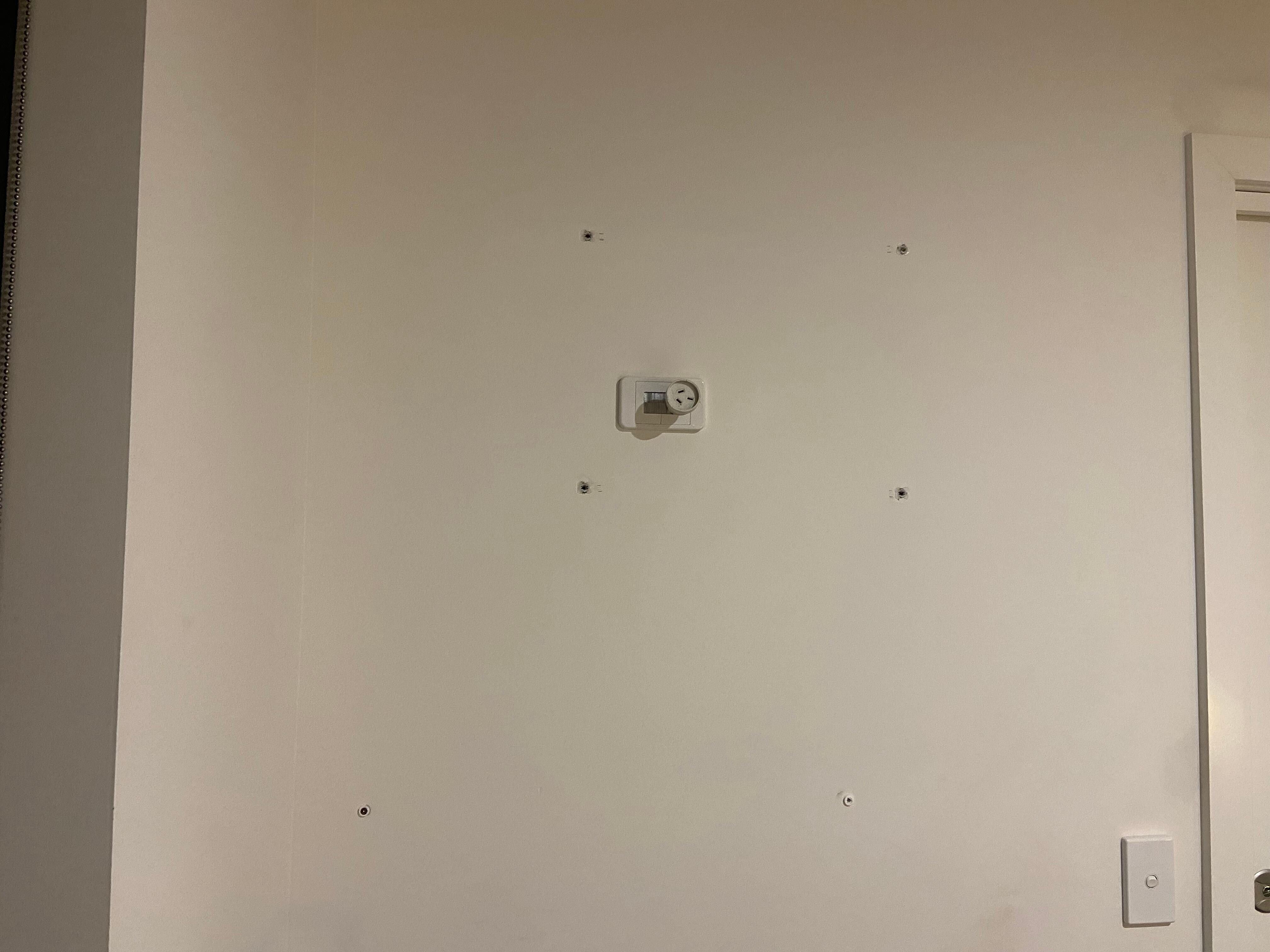 Hold in wall in bedroom 