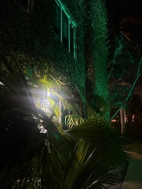 Well lit at night