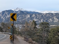 The drive into Estes Park, ten minutes from the rental was breathtaking.