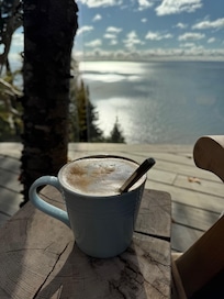 Coffee on the deck