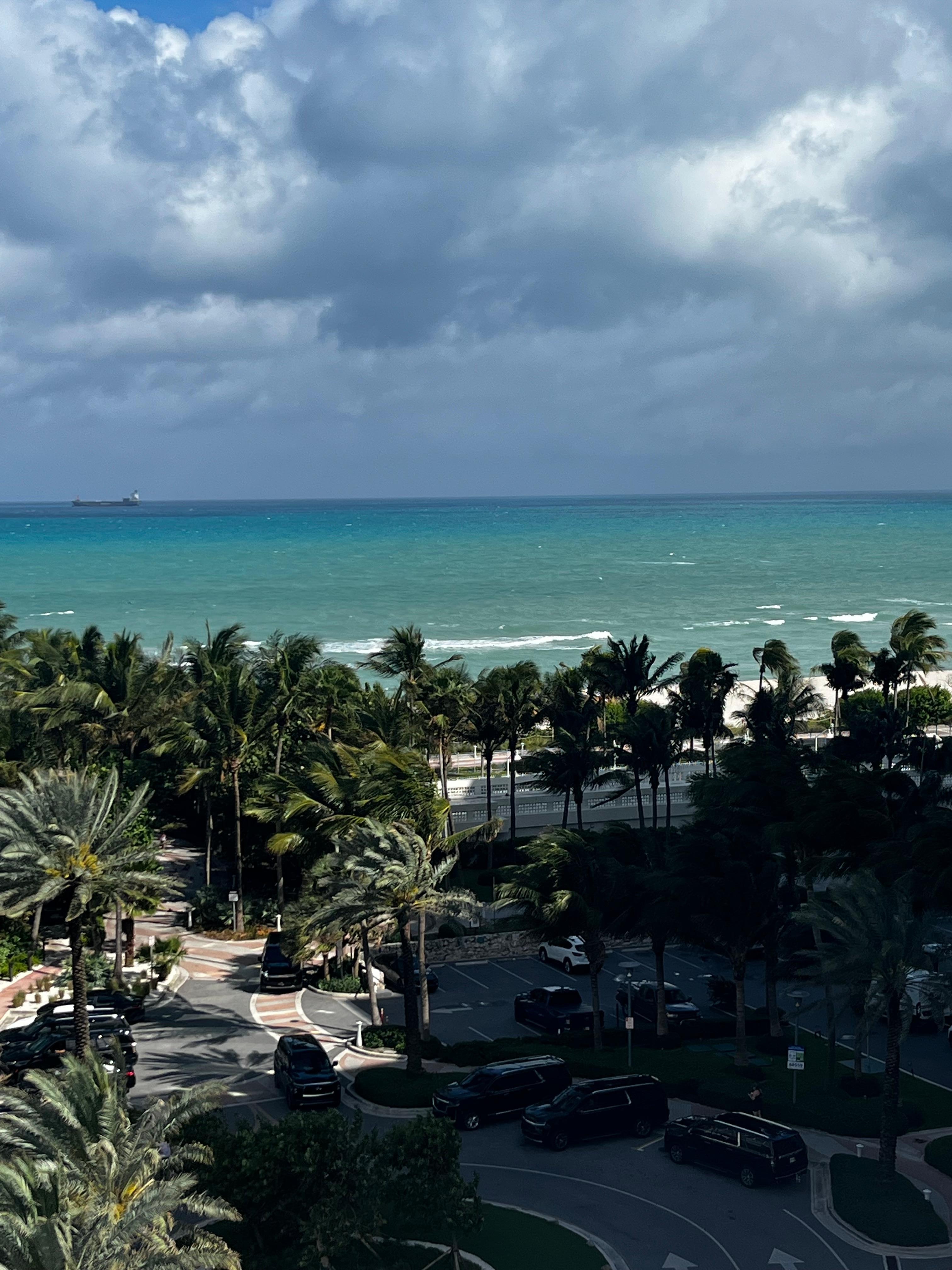 Our view from the room balcony.