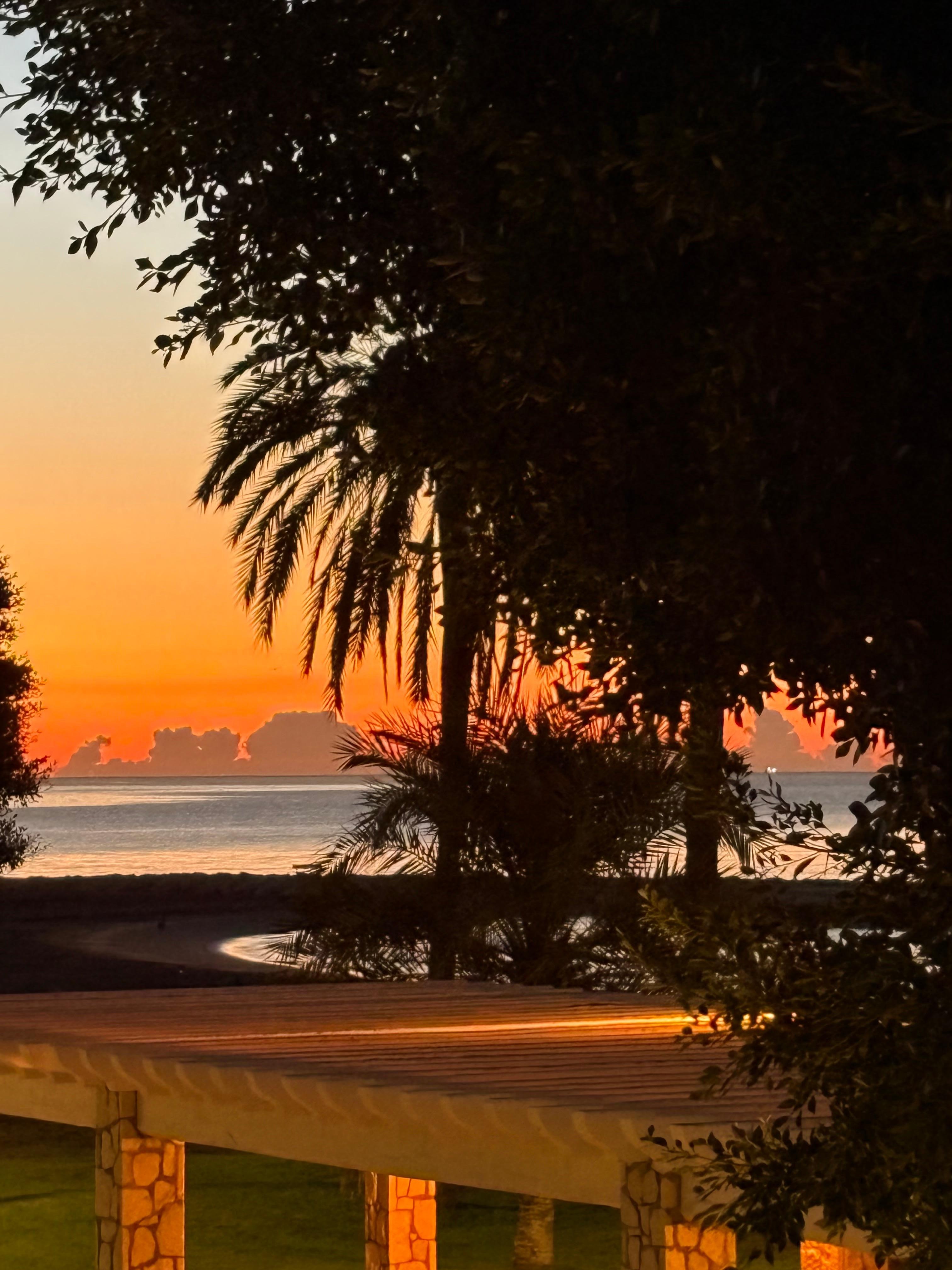 Sunrise from balcony