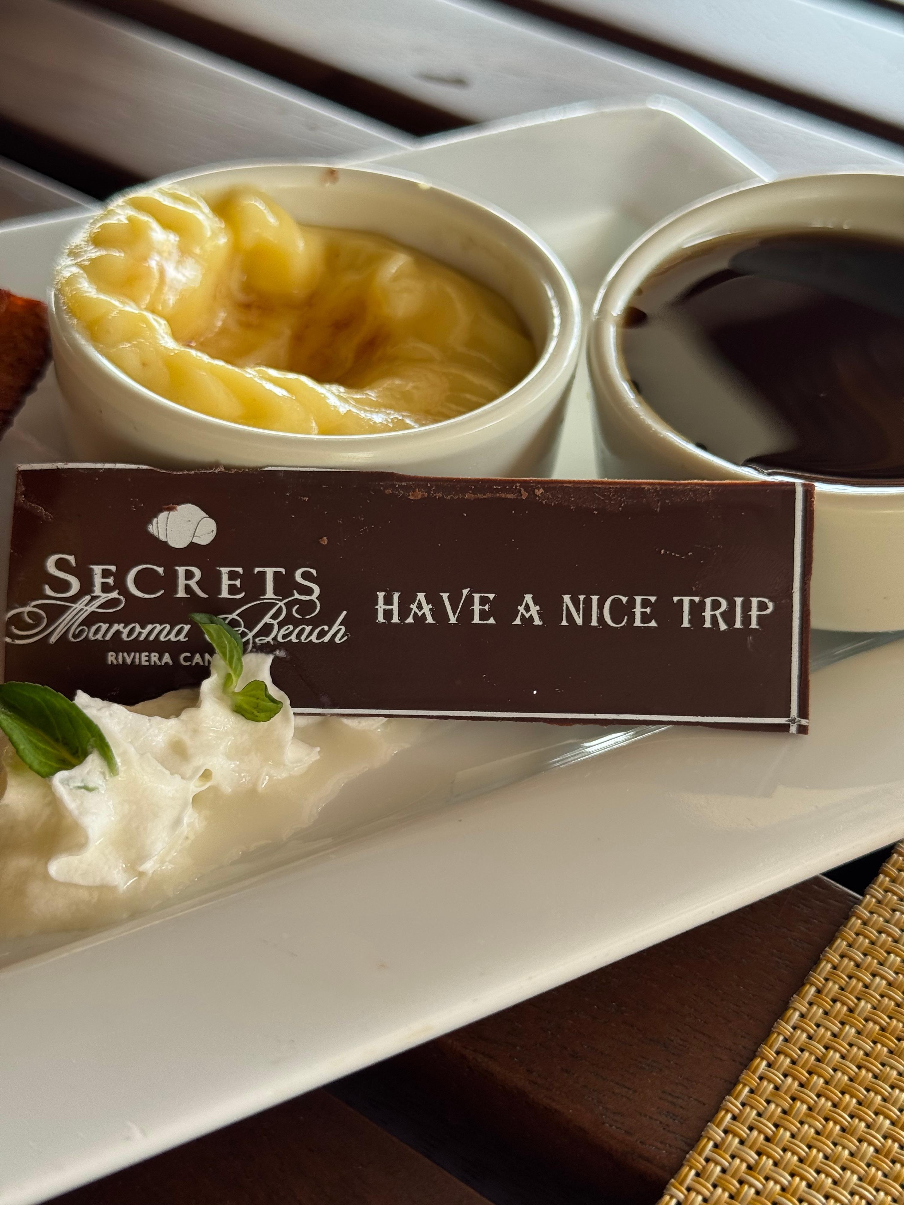 A chocolate farewell on our last day