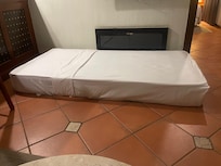 extrabed on the floor