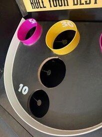 Broken arcade ’skiball’ game, also the scoring and electronics don’t work.