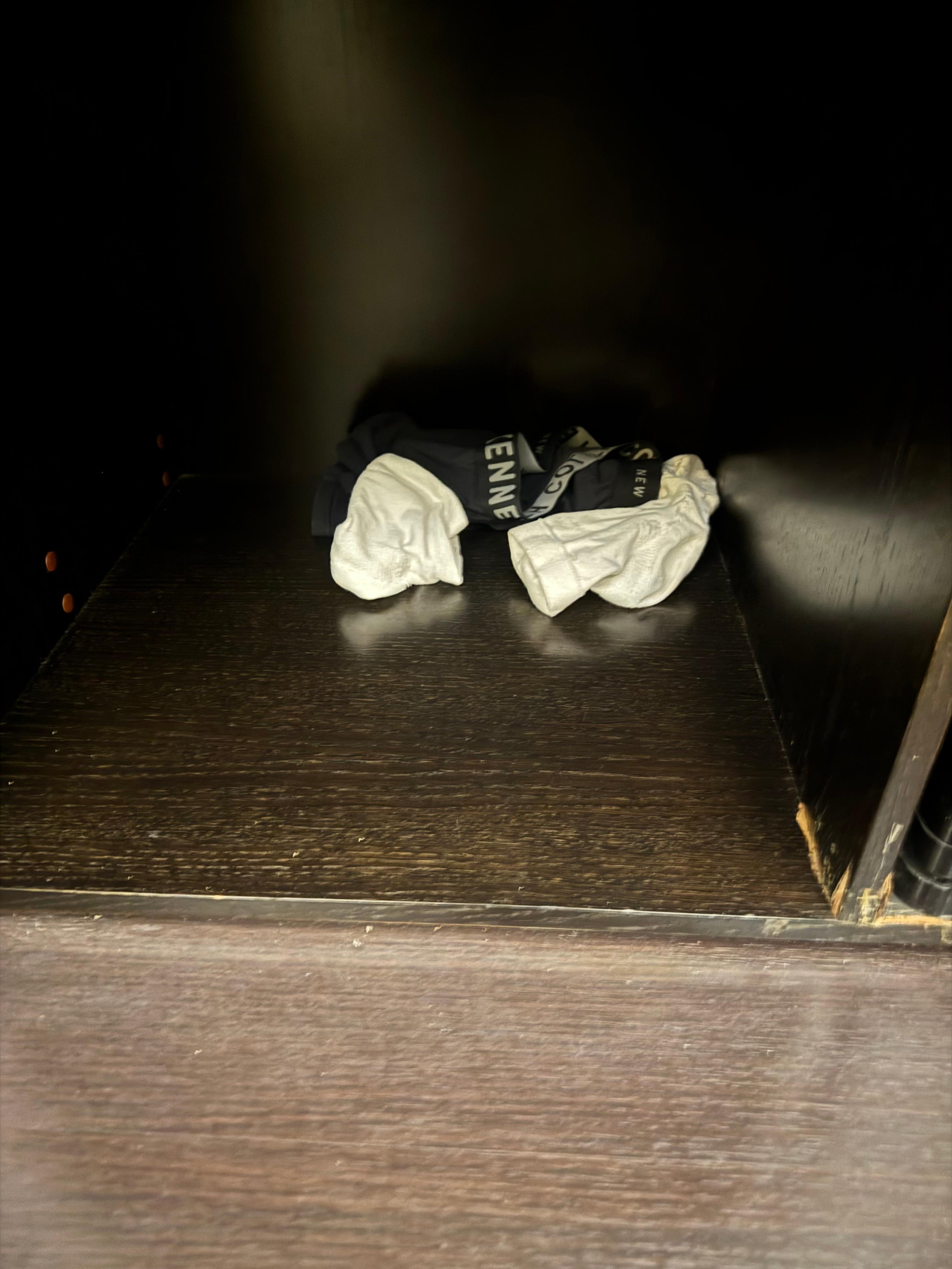 This is dirty clothe found by me the first night 