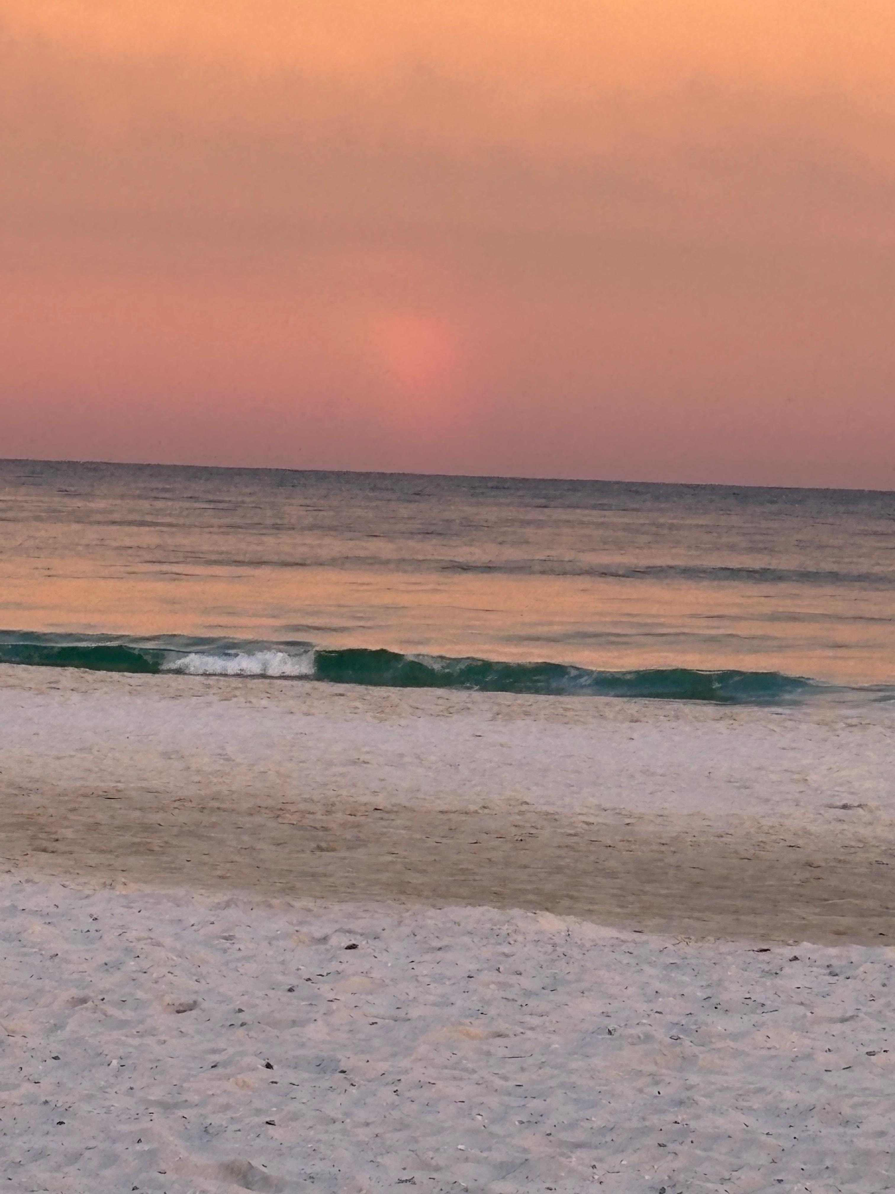 Sunset on beach