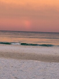 Sunset on beach